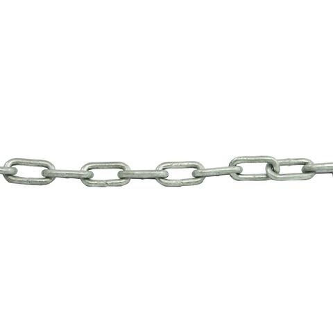 LARGE LINK M8 TRAILER CHAIN GALV 1 METER
