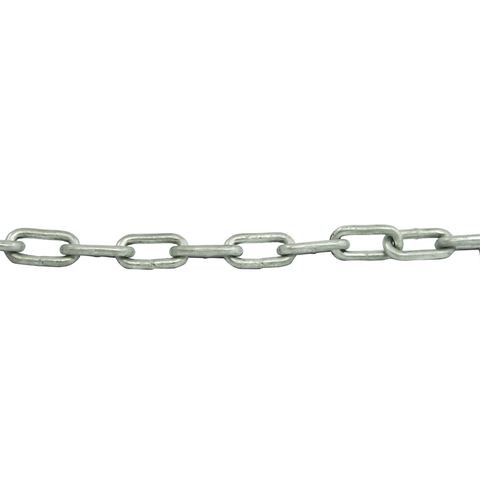LARGE LINK M8 TRAILER CHAIN GALV 1 METER