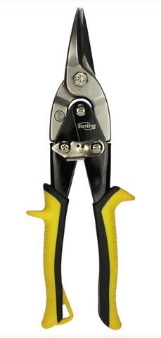 STRAIGHT-CUT YELLOW TIN SNIPS