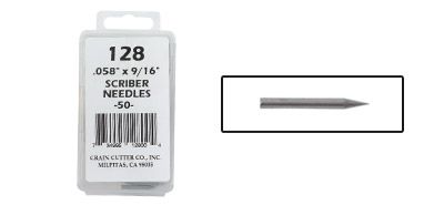 .058" x 9/16" SCRIBER NEEDLES (PACK OF 50)