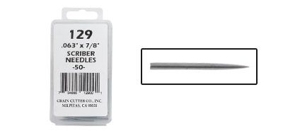 .063" x 7/8" SCRIBER NEEDLES (PACK OF 50)