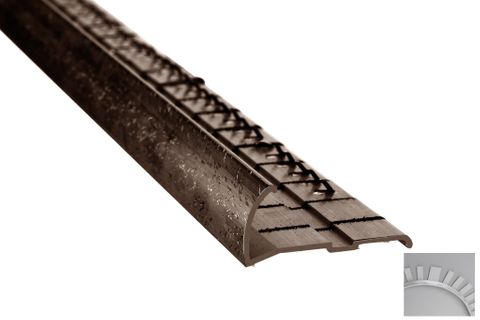 3/4" TAPDOWN PINNED ECON. LARGE LIP CONTOUR HAMMERED ANTIQUE BRONZE (12/TUBE)