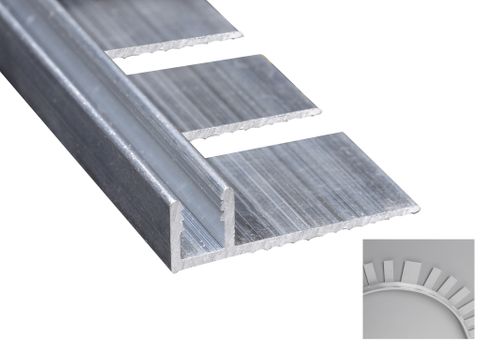 3/8" WIDE TRACK PINLESS CONTOUR MILL FINISH