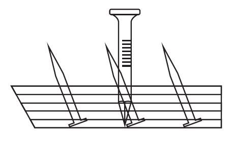 MXS-4640 MAXXIMUS CONCRETE TRI 11/16 PIN TACK STRIP