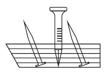 MXS-4442 EXTRA WIDE CONC. 5/8" NAIL TACK STRIP
