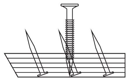 MXS-4620 TRI-TACK WOOD TACK STRIP