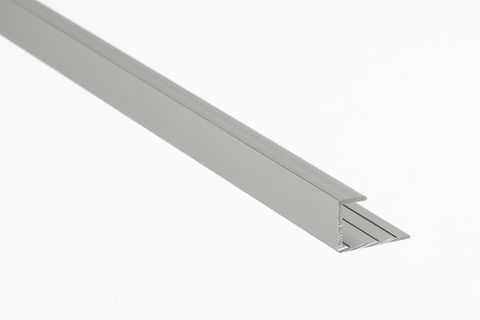 3/8" J-MOULDING SATIN CLEAR ANODIZED
