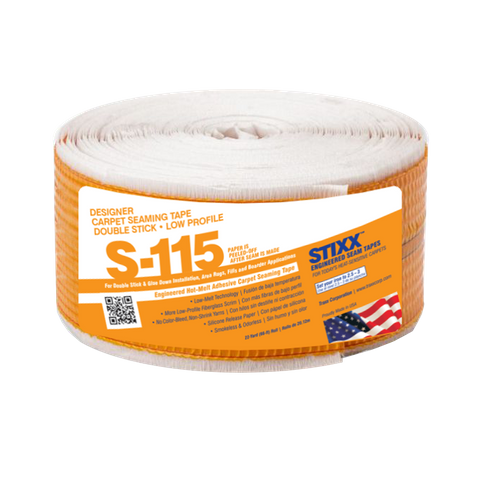 S-115 HOT MELT FACE SEAM TAPE- PEEL RELEASE BACK 22 YD ROLL