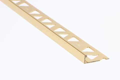 5/16" (8MM) TILE EDGE BRIGHT BRASS