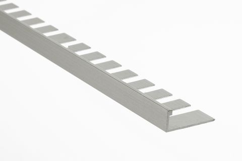 (CHECK DIAFL3/8-FL-222) 3/8" (10MM) TILE EDGE CONTOUR SATIN CLEAR ANODIZED