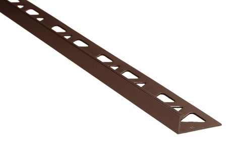 (CHECK DIAL3/8-275) 3/8" (10MM) TILE EDGE SATIN DARK BRONZE