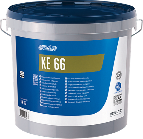 UZIN KE 66 PREMIUM FIBER-REINFORCED WET SET ADHESIVE (3 GALLON UNIT)