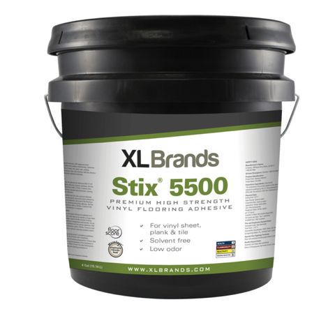 STIX 5500 PRESSURE SENSITIVE VINYL TILE & VINYL PLANK ADHESIVE 4 GALLON PAIL