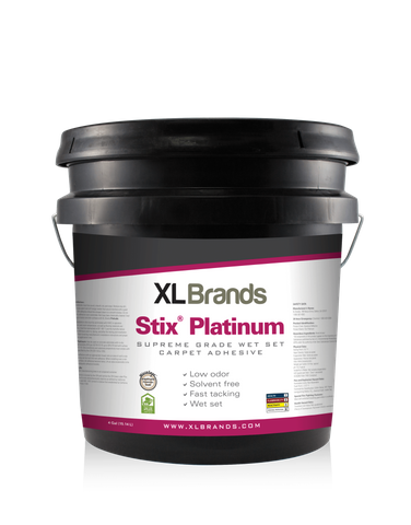 STIX PLATINUM SUPREME GRADE WET SET CARPET ADHESIVE 4 GALLON PAIL