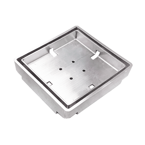 FUNDO FINO TILEABLE COVER PLATE FOR 3/8" TILE SQUARE 3.75" X 3.75"