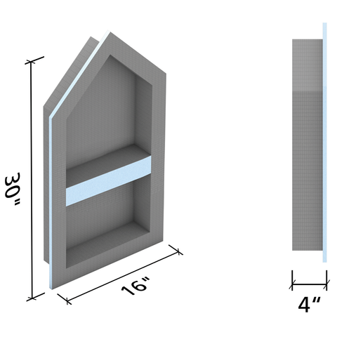 16" X 30" CATHEDRAL NICHE