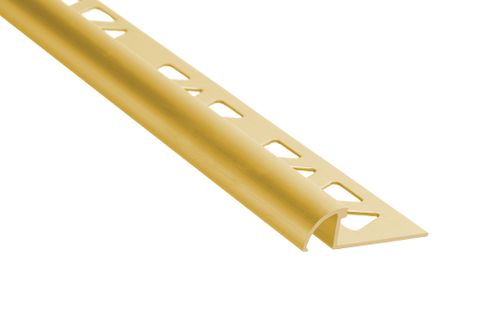 3/8" (10MM) ROUND TILE EDGE BRIGHT BRASS