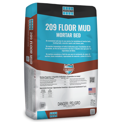 (0209-0060-21) FLOOR MUD GREY/60LB/27.2KG
