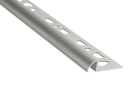 (CHECK DIARD3/8-RD-222) 3/8" (10MM) ROUND TILE EDGE SATIN CLEAR ANODIZED