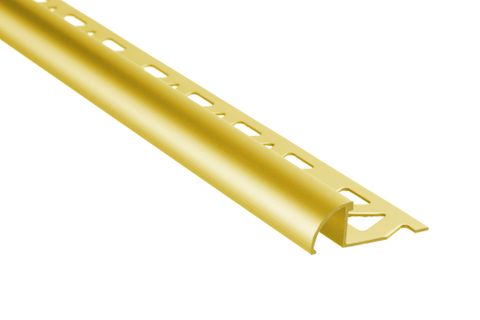 1/2" (12MM) ROUND TILE EDGE BRIGHT BRASS
