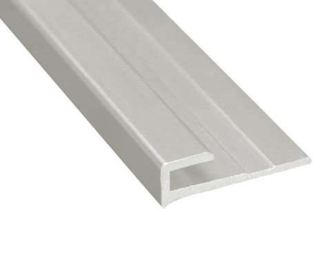1/10" (2.5MM) J-MOULDING SATIN CLEAR ANODIZED