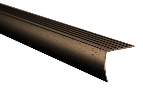1-1/8" NOSING RESID. HAMMERED ANTIQUE BRONZE