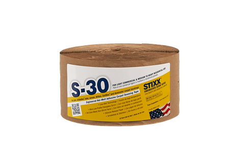 S-30A 4" PREMIUM AMBER SEAM TAPE W/KNITTED SCRIM 22 YD ROLL