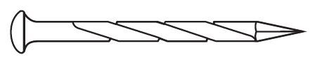 1724-G-01 1-1/4" X 3/16" 13GA GOLD DRIVE SCREW 1# BAG