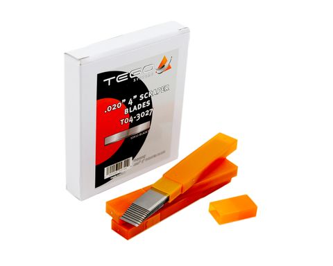 .020" 4" SCRAPER BLADE (TUBE OF10 BLADES)
