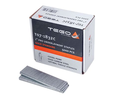 1" CHISEL POINT UNDERLAYMENT STAPLE (5000 IN BOX)