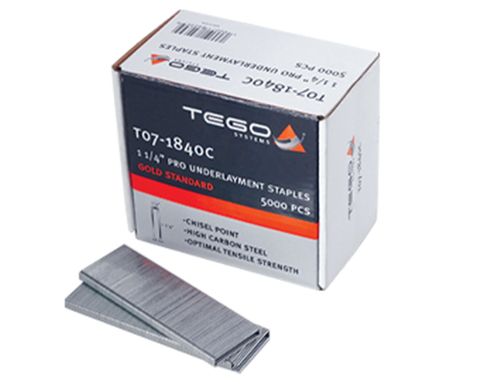 1 1/4" CHISEL POINT UNDERLAYMENT STAPLE (5000 IN BOX)