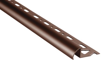 1/2" (12MM) ROUND TILE EDGE SATIN ANTIQUE BRONZE (25 PER TUBE)