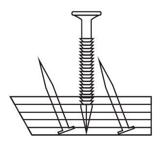 SGS-4420 1" EXTRA WIDE - WOOD (3/4" X 14.5 GA RS) SUREGRIP TACKSTRIP