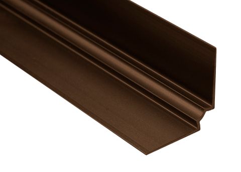 5/64"-1/8" (2MM - 3MM) LVT INSIDE COVE STAIR RISER SATIN ANTIQUE BRONZE
