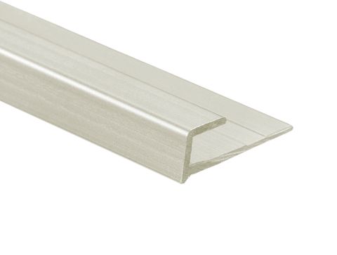 5/64"-1/8" (2MM - 3MM) LVT CAP MOULDING SATIN CLEAR ANODIZED