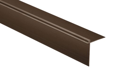 5/64"-1/8" (2MM - 3MM) LVT OUTSIDE CORNER SQUARE STAIR NOSE SATIN ANTIQUE BRONZE