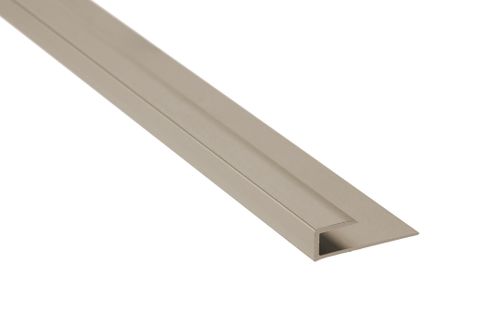 5/64"-1/8" (2MM - 3MM) J-MOULD LVT SATIN TITANIUM