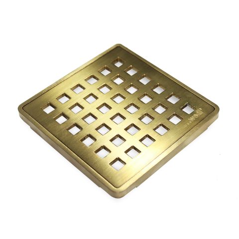 WEDI FUNDO 3.75"X 3.75" BRUSHED BRASS COVER SET