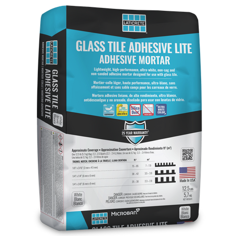 GLASS TILE ADHESIVE LITE 13LB