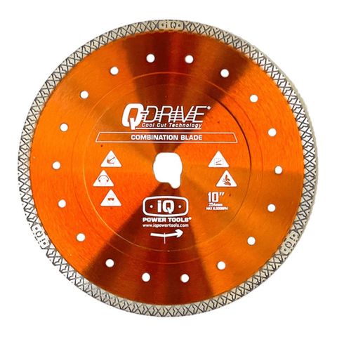 10" Q-DRIVE BLADE "ORANGE" COMBINATION  FOR USE WITH THE IQTS244
