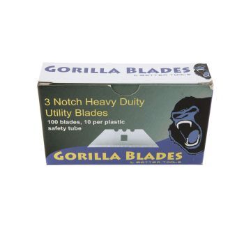 3-NOTCH UTILITY BLADE 0.025" THICK (100 BLADES/BX)