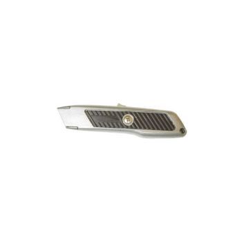 SPRING-LOADED AUTOMATIC RETRACTING UTILITY KNIFE (UNPAINTED)