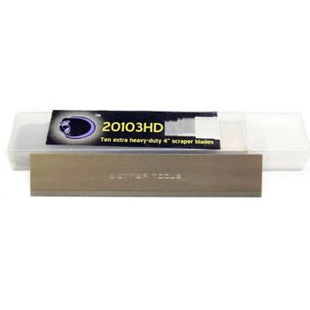 EXTRA HEAVY-DUTY 4" SCRAPER BLADE (TUBE OF 10 BLADES) 0.036" THICK