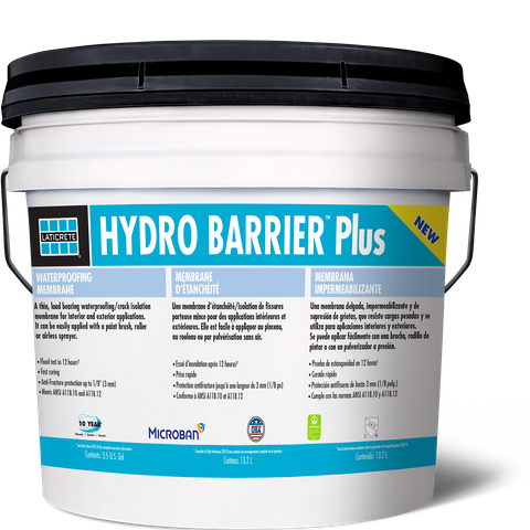 LATICRETE HYDRO BARRIER PLUS 3.5GAL/13L KIT