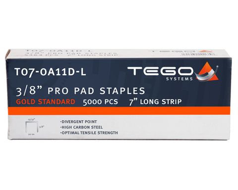 3/8" A11 DIVERGENT POINT STAPLE 7" LONG STRIP (5000 IN BOX)