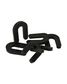1/4" BLACK HORSESHOE SPACER, 150PCS/JAR