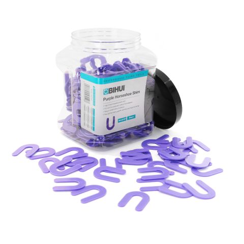 3/32" PURPLE HORSESHOE SPACER, 350PCS/JAR