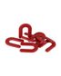 1/8" RED HORSESHOE SPACER, 300PCS/JAR