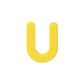 3/16" YELLOW HORSESHOE SPACER, 220PCS/JAR