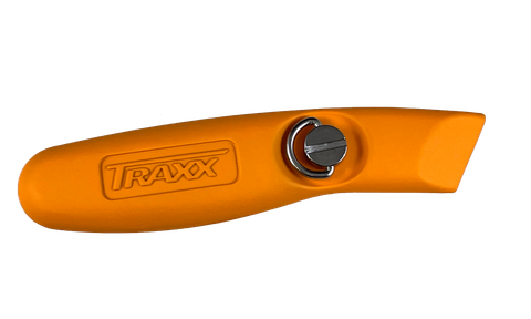 TRAXX ORANGE NON-SLIP UTILITY KNIFE